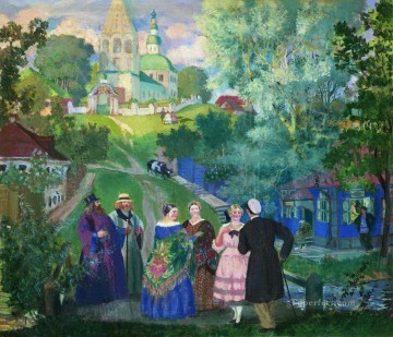 夏の州 1922 年 ボリス・ミハイロヴィチ・クストーディエフ Oil Paintings